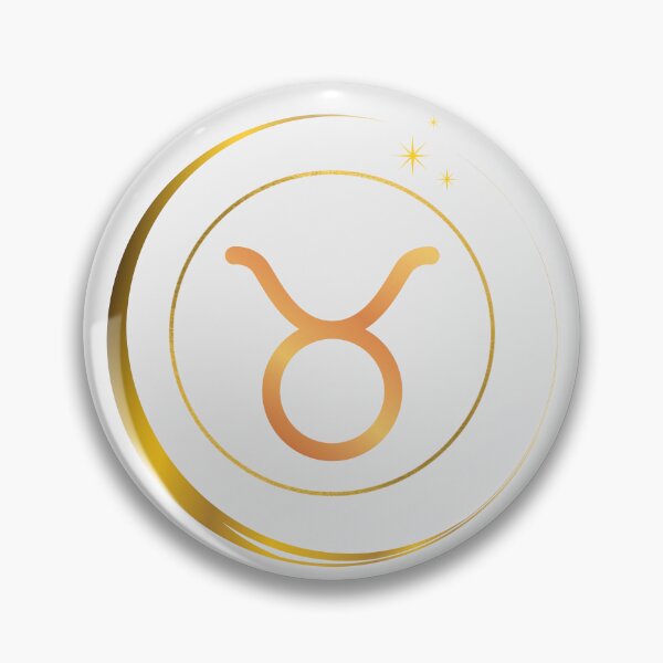 Item preview, Minimalist Taurus Zodiac Sign with Golden Moon designed and sold by MadeByMira.