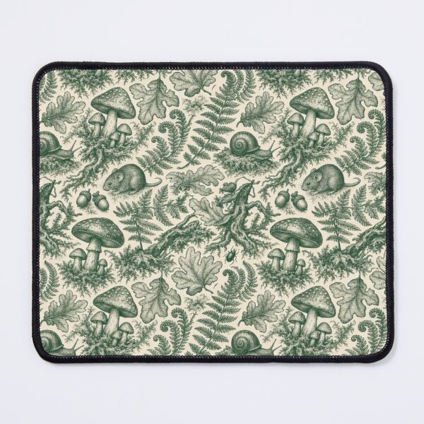 Item preview, Dark Cottagecore Forest Floor Toile Pattern Moody Woodland designed and sold by StickyGuys.