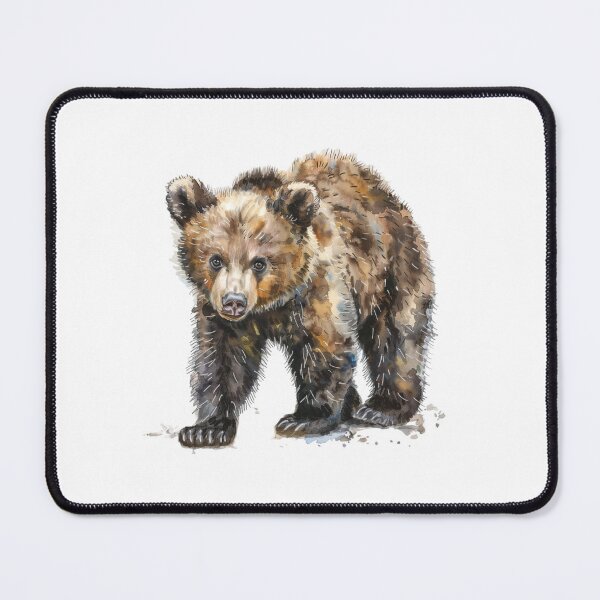 Item preview, Bear Cub | Cute Woodland Animal Watercolor Art designed and sold by Mandayartstudio.