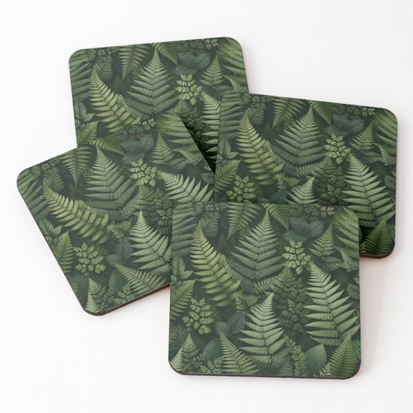 Item preview, Forest Fern Botanical Green Pattern designed and sold by StickyGuys.