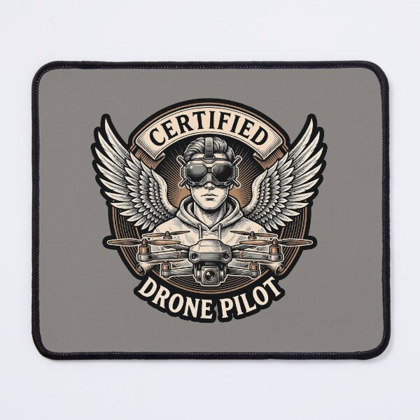 Item preview, Certified Drone Pilot Aviator Wings UAV Emblem designed and sold by KiwiRider.