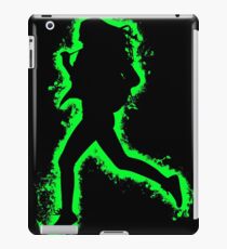 Silhouette fit green and black silhouette iPad Case/Skin