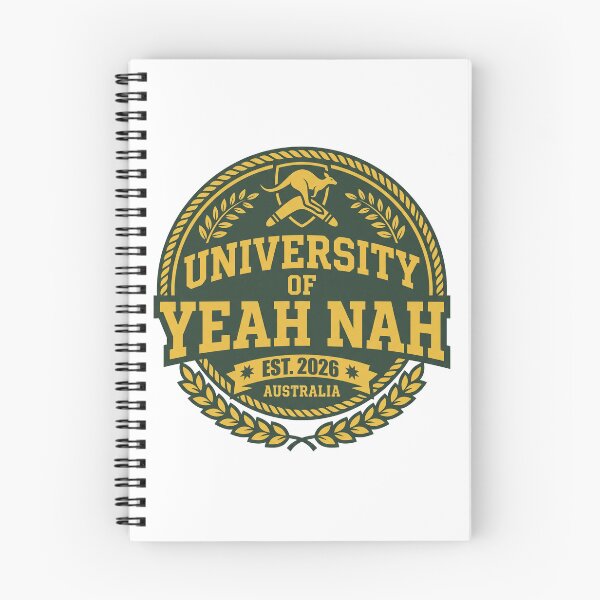 Item preview, University of Yeah Nah Australia Funny Aussie College Badge Design designed and sold by LOVEARTDESIGN.
