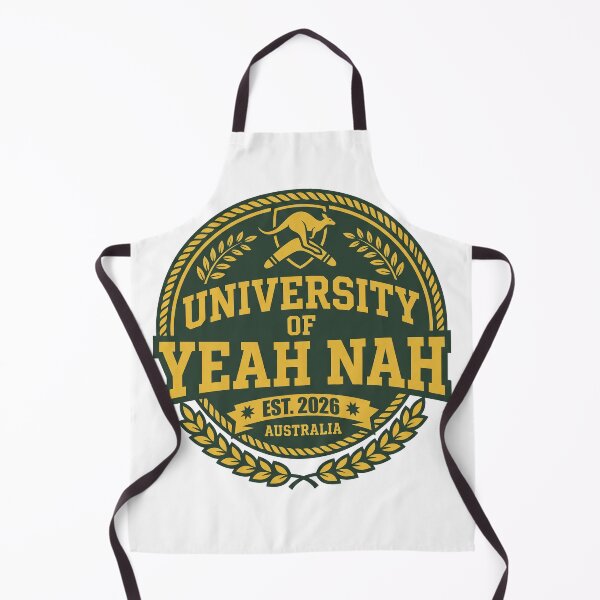 Item preview, University of Yeah Nah Australia Funny Aussie College Badge Design designed and sold by LOVEARTDESIGN.