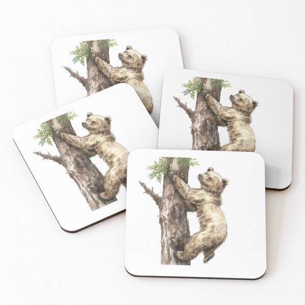 Item preview, Bear Cub | Cute Woodland Animal Watercolor Art designed and sold by Mandayartstudio.