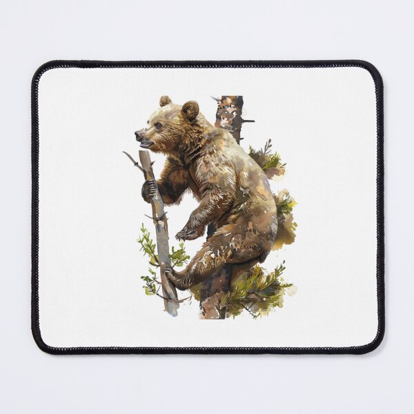 Item preview, Bear Cub | Cute Woodland Animal Watercolor Art designed and sold by Mandayartstudio.