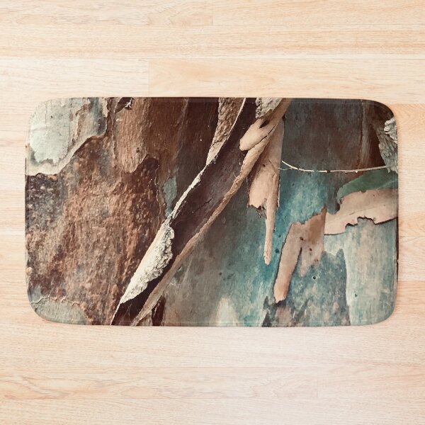 Item preview, Turquoise-Color And Rum-Hues Textured Tree Bark designed and sold by DEC02.
