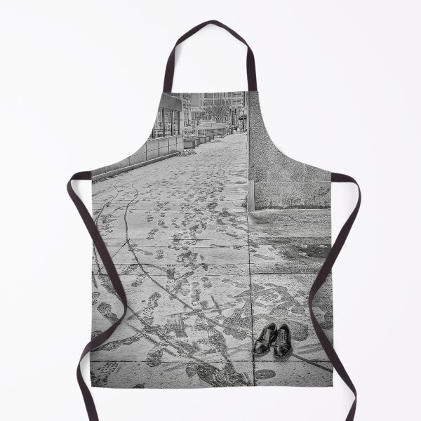 Item preview, Winter Footprints on Edmonton Sidewalk designed and sold by HenryHog.