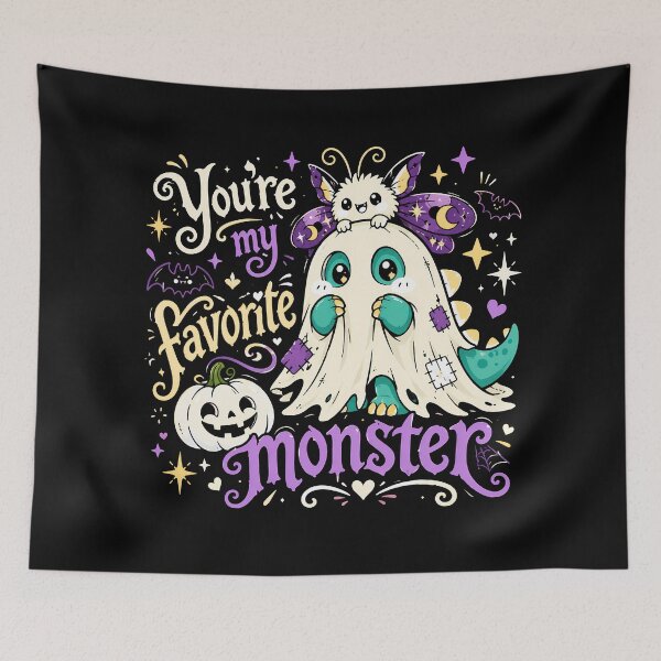 Item preview, You're My Favorite Monster Gift Pastel Goth Kawaii Spooky designed and sold by chattsuede.