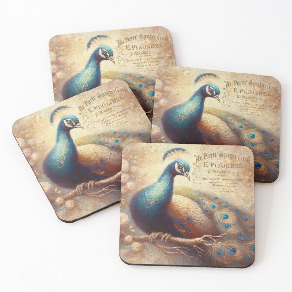 Item preview, Vintage Peacock Reverie designed and sold by AmairaPhotoArt.