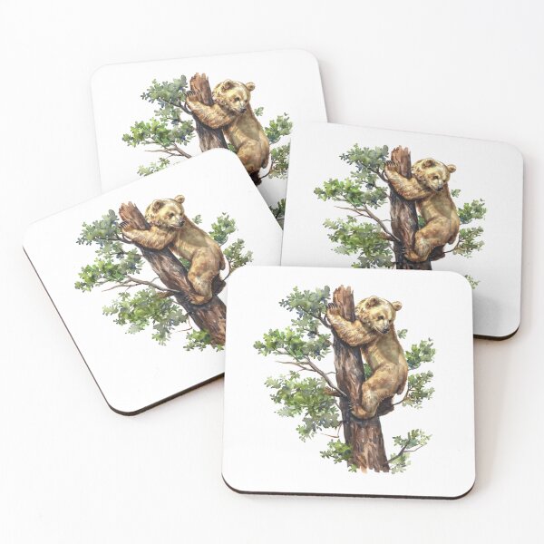 Item preview, Bear Cub | Cute Woodland Animal Watercolor Art designed and sold by Mandayartstudio.
