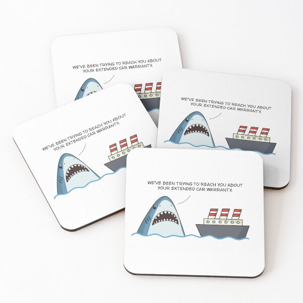 Item preview, Shark Car Warranty Art designed and sold by GraphicWorlds.