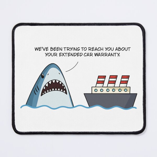 Item preview, Shark Car Warranty Art designed and sold by GraphicWorlds.
