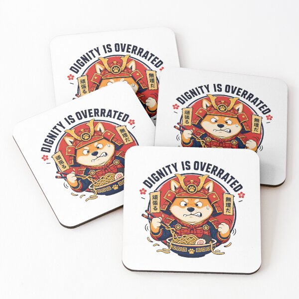 Item preview, Dignity Is Overrated Shiba Inu Ramen Humor designed and sold by chattsuede.