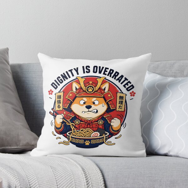 Item preview, Dignity Is Overrated Shiba Inu Ramen Humor designed and sold by chattsuede.