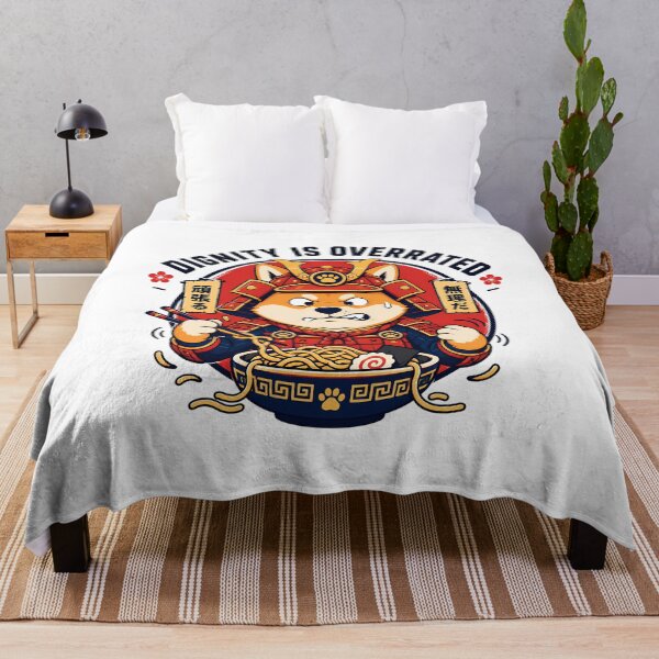 Item preview, Dignity Is Overrated Shiba Inu Ramen Humor designed and sold by chattsuede.