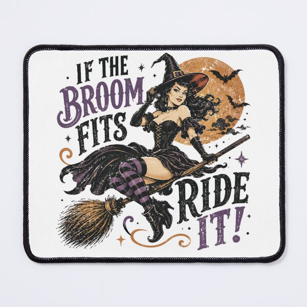 Item preview, If The Broom Fits Ride It designed and sold by butterflies-new.