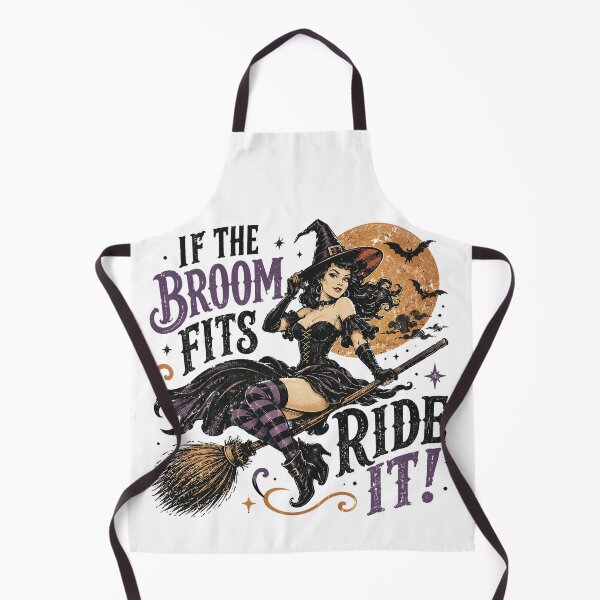 Item preview, If The Broom Fits Ride It designed and sold by butterflies-new.