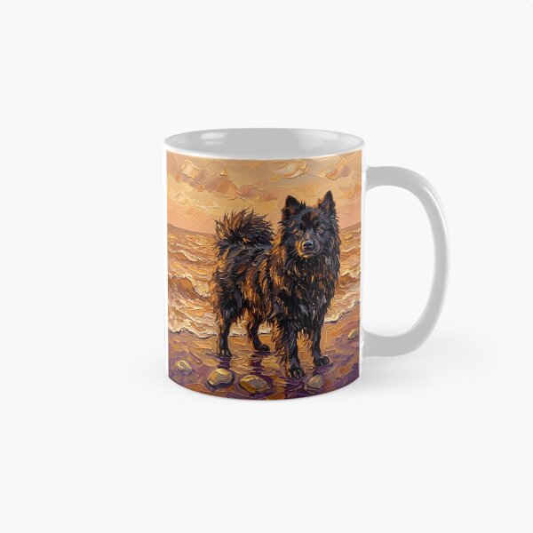 Item preview, Beach Day - Swedish Lapphund designed and sold by AjaTrier.