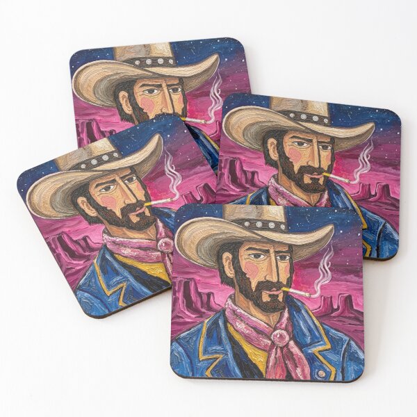Item preview, Smoking Cowboy At Moonlight  designed and sold by VincentMichaelDesigns.