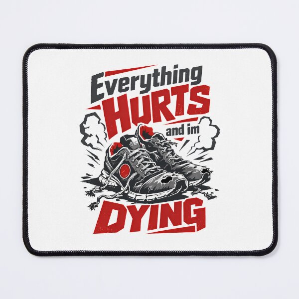Item preview, Everything Hurts I'm Dying Runner designed and sold by chattsuede.