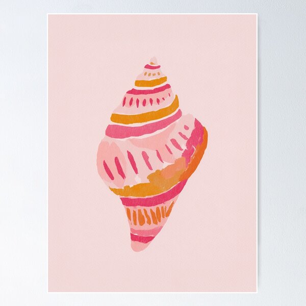 Item preview, Pink Seashell Painting  designed and sold by mauikauai.