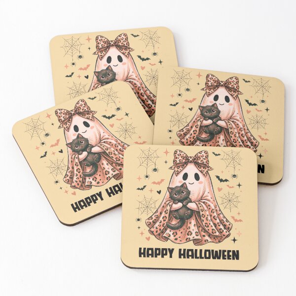 Item preview, Too Cute to Spook – Leopard Print Halloween Ghost designed and sold by Casualcorner55.