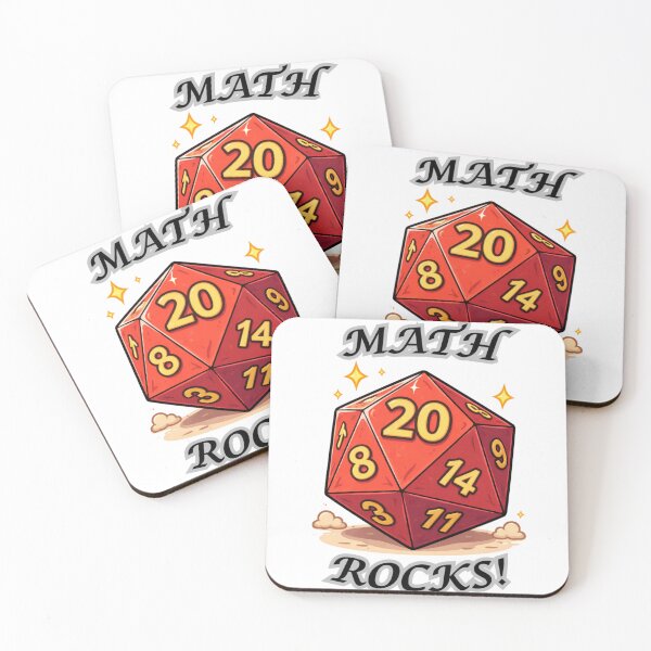 Item preview, Math Rocks! for table top gamers designed and sold by DelightfullyOdd.