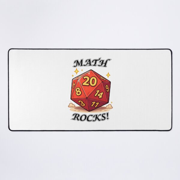 Item preview, Math Rocks! for table top gamers designed and sold by DelightfullyOdd.