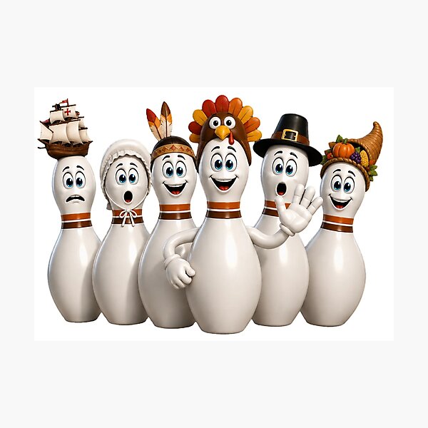 Item preview, Thanksgiving Bowling Pins designed and sold by Scott Hayes.