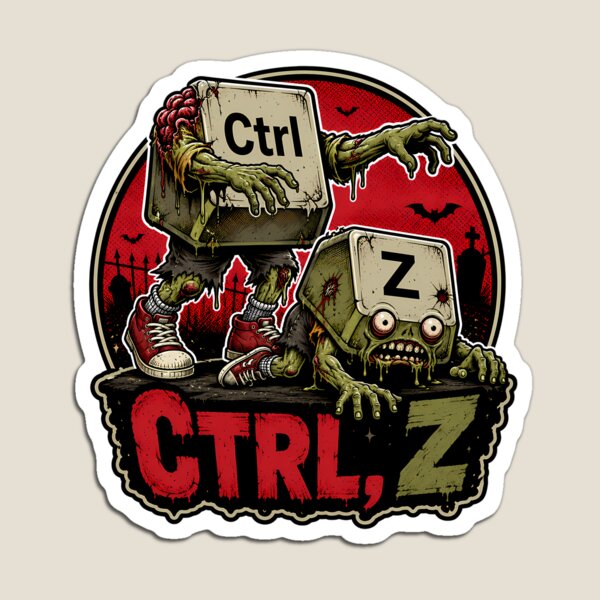 Item preview, Ctrl Z Zombies Programmer Humor For Developers designed and sold by chattsuede.