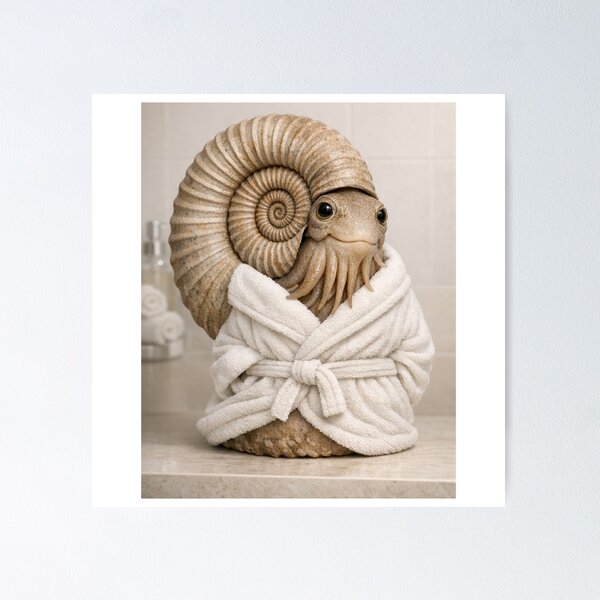 Item preview, Cozy Bathrobe Ammonite designed and sold by Sillytoe.