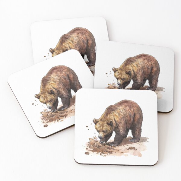 Item preview, Bear Cub | Cute Woodland Animal Watercolor Art designed and sold by Mandayartstudio.