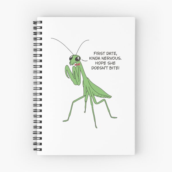 Item preview, First Date Praying Mantis Joke designed and sold by GraphicWorlds.
