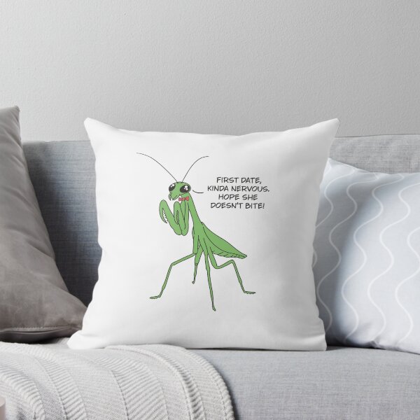 Item preview, First Date Praying Mantis Joke designed and sold by GraphicWorlds.