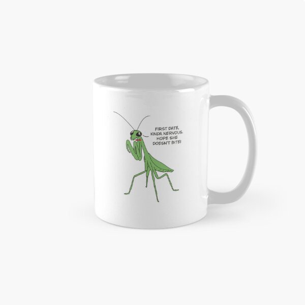 Item preview, First Date Praying Mantis Joke designed and sold by GraphicWorlds.