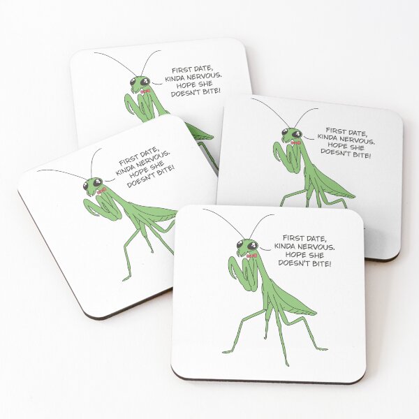 Item preview, First Date Praying Mantis Joke designed and sold by GraphicWorlds.