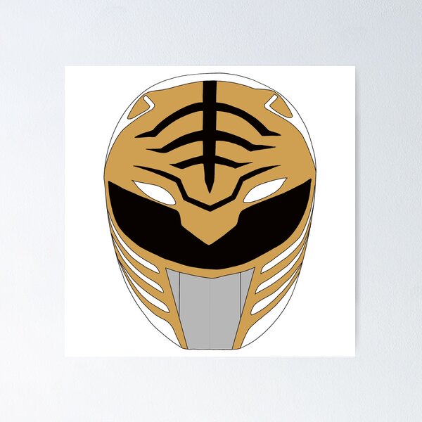 Item preview, Dai Kiba MMPR White Helmet designed and sold by Ink Shot Studios.