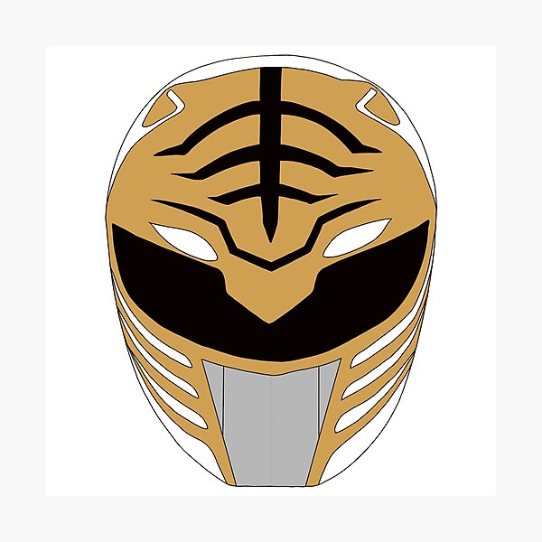 Item preview, Dai Kiba MMPR White Helmet designed and sold by Ink Shot Studios.