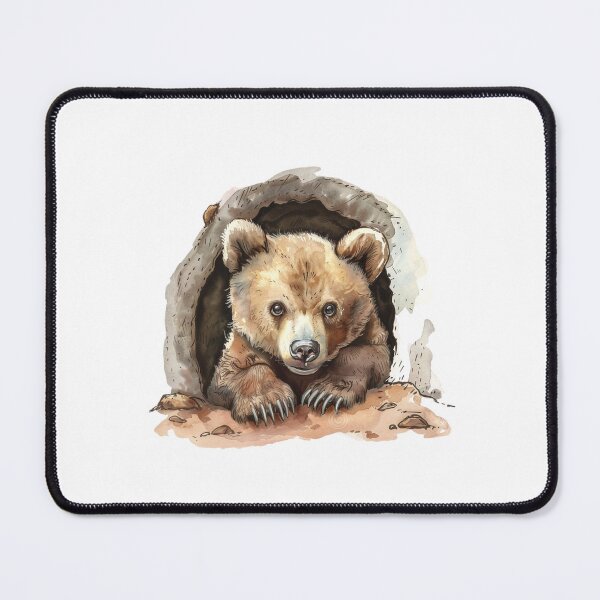 Item preview, Bear Cub | Cute Woodland Animal Watercolor Art designed and sold by Mandayartstudio.