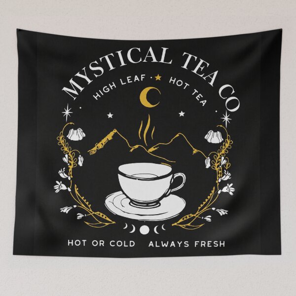 Item preview, Mystical Tea Company Shirt – Celestial Magic Bookish Aesthetic Graphic Tee designed and sold by MAGICKEY2024.
