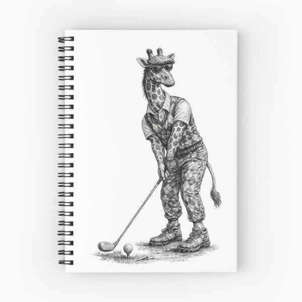 Item preview, Golfer Giraffe designed and sold by Fat Mustache Designs.
