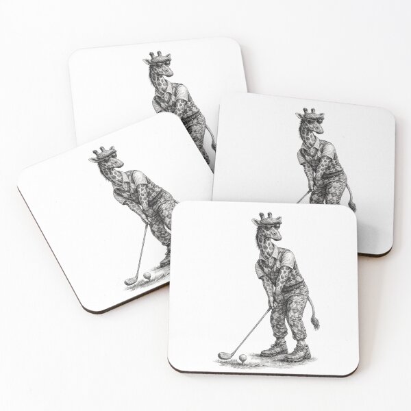 Item preview, Golfer Giraffe designed and sold by Fat Mustache Designs.