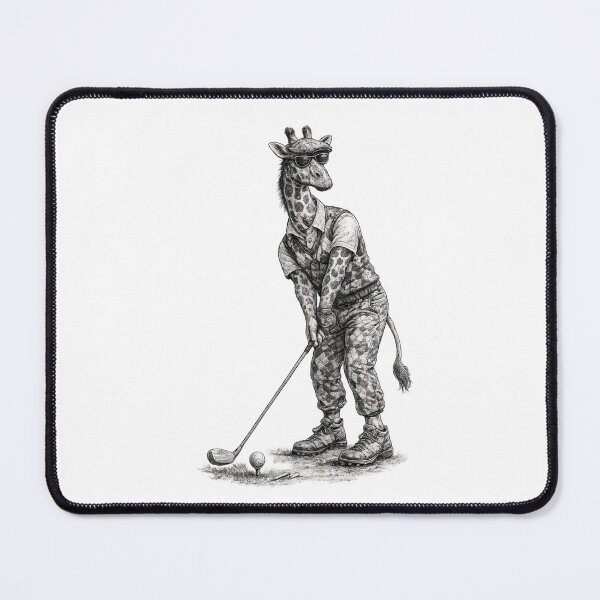 Item preview, Golfer Giraffe designed and sold by Fat Mustache Designs.