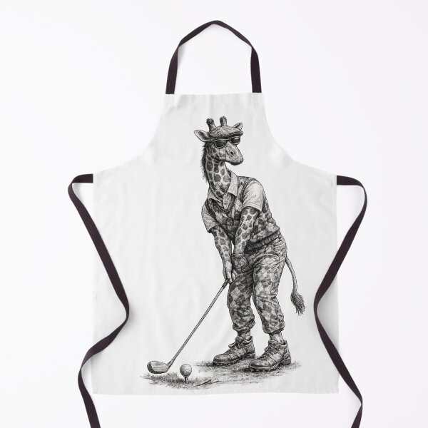 Item preview, Golfer Giraffe designed and sold by Fat Mustache Designs.