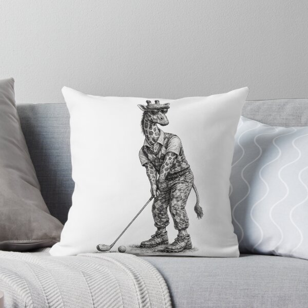Item preview, Golfer Giraffe designed and sold by Fat Mustache Designs.