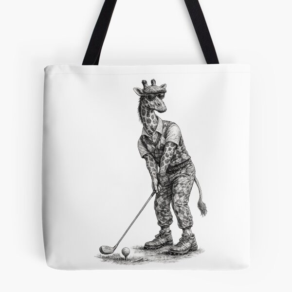 Item preview, Golfer Giraffe designed and sold by Fat Mustache Designs.