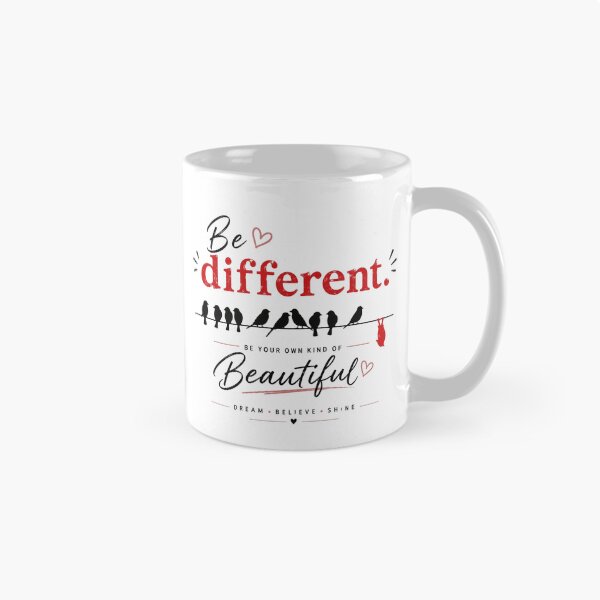 Item preview, Be Different – Inspirational Bird Quote | Minimalist Motivational Typography | Modern Aesthetic Design designed and sold by  Mirai_Art  ⭐⭐⭐⭐.