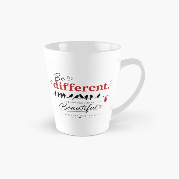 Item preview, Be Different – Inspirational Bird Quote | Minimalist Motivational Typography | Modern Aesthetic Design designed and sold by  Mirai_Art  ⭐⭐⭐⭐.