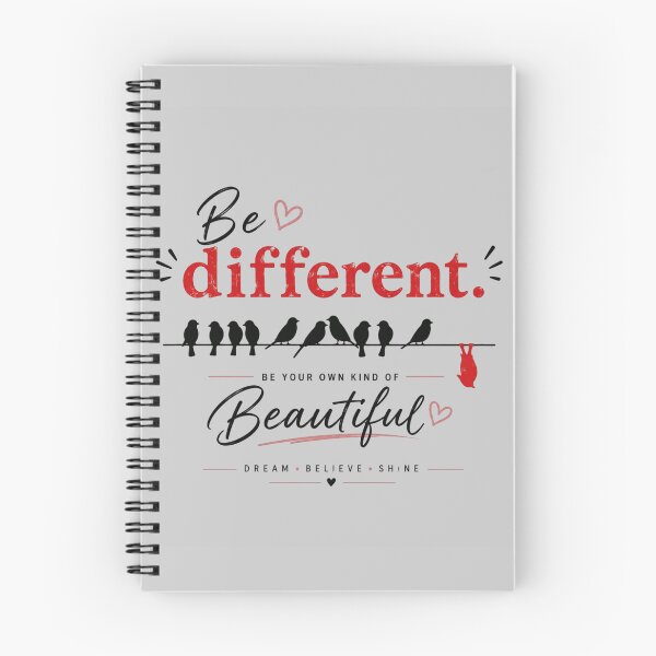 Item preview, Be Different – Inspirational Bird Quote | Minimalist Motivational Typography | Modern Aesthetic Design designed and sold by  Mirai_Art  ⭐⭐⭐⭐.